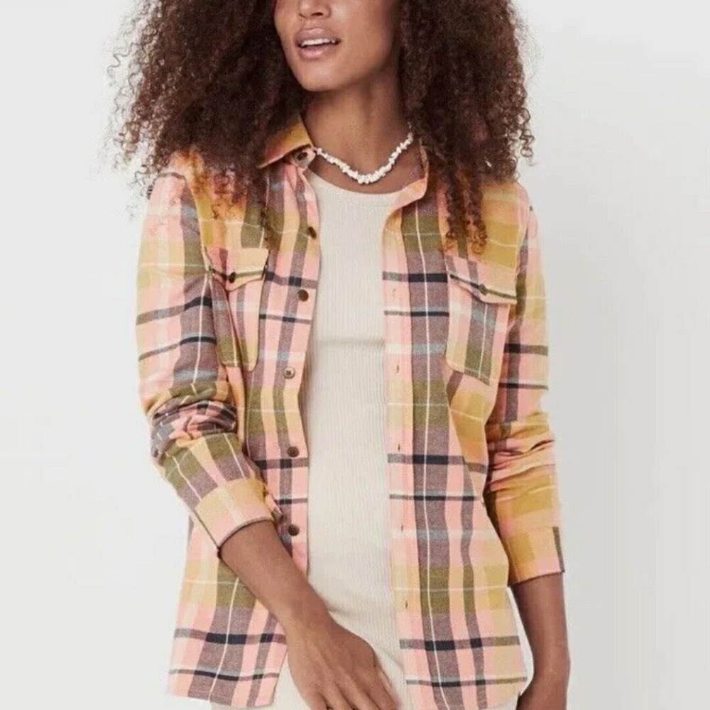 Spell & the Gypsy Maverick Flannel shirt Apricot, M